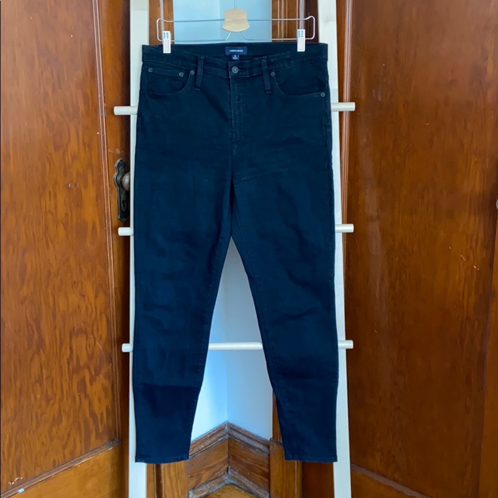 J. Crew 10” High-Rise Toothpick, Size 30, Black